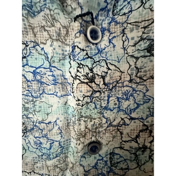 Robert Graham Radnor Multicolor Floral Men's Linen Cotton Shirt Size Small $198 - Picture 3 of 6